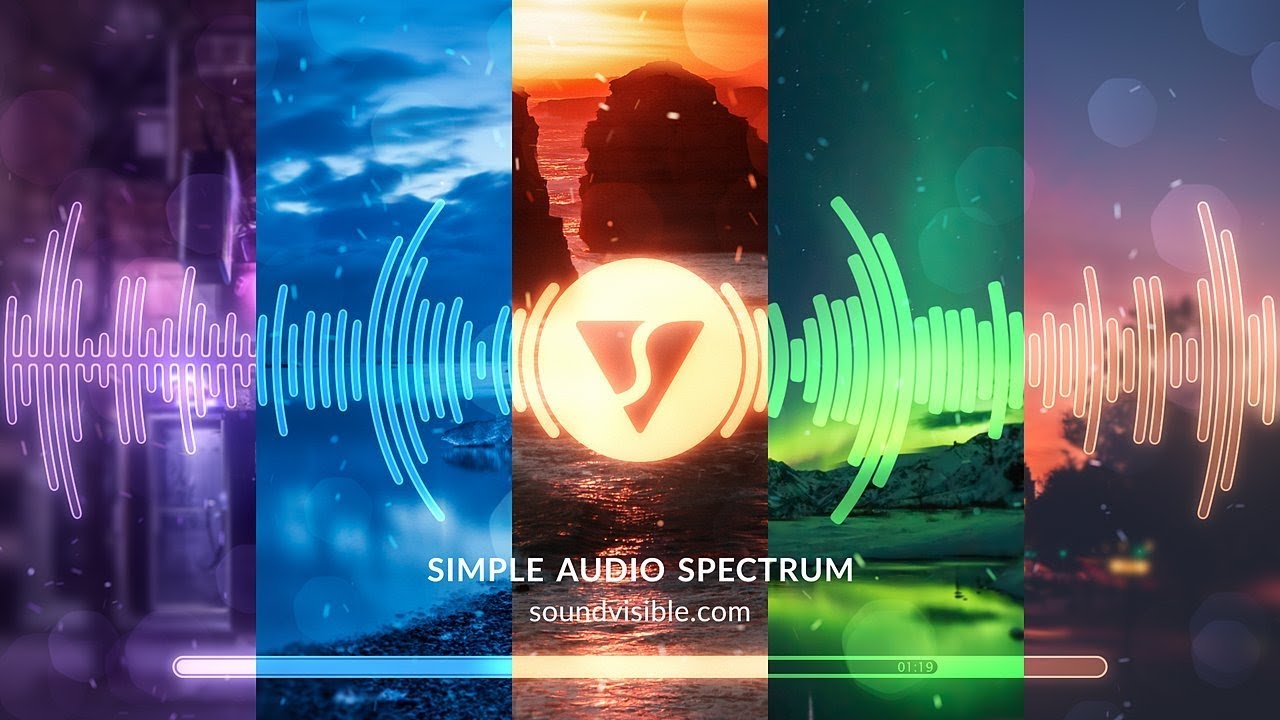 FREE Audio Spectrum Music Visualizer AE Template - SoundVisible.com