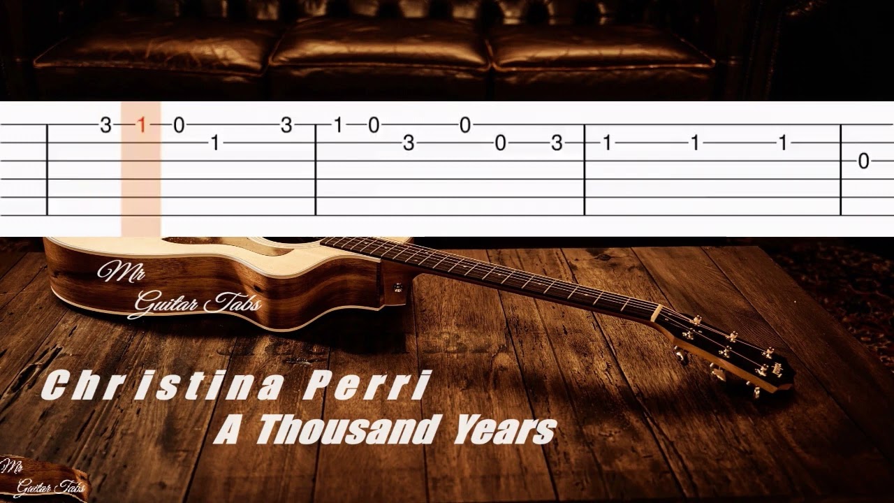 Christina Perri - A Thousand Years Guitar Tabs easy to learn for Beginner Mr Guitar Tabs  Acoustic
