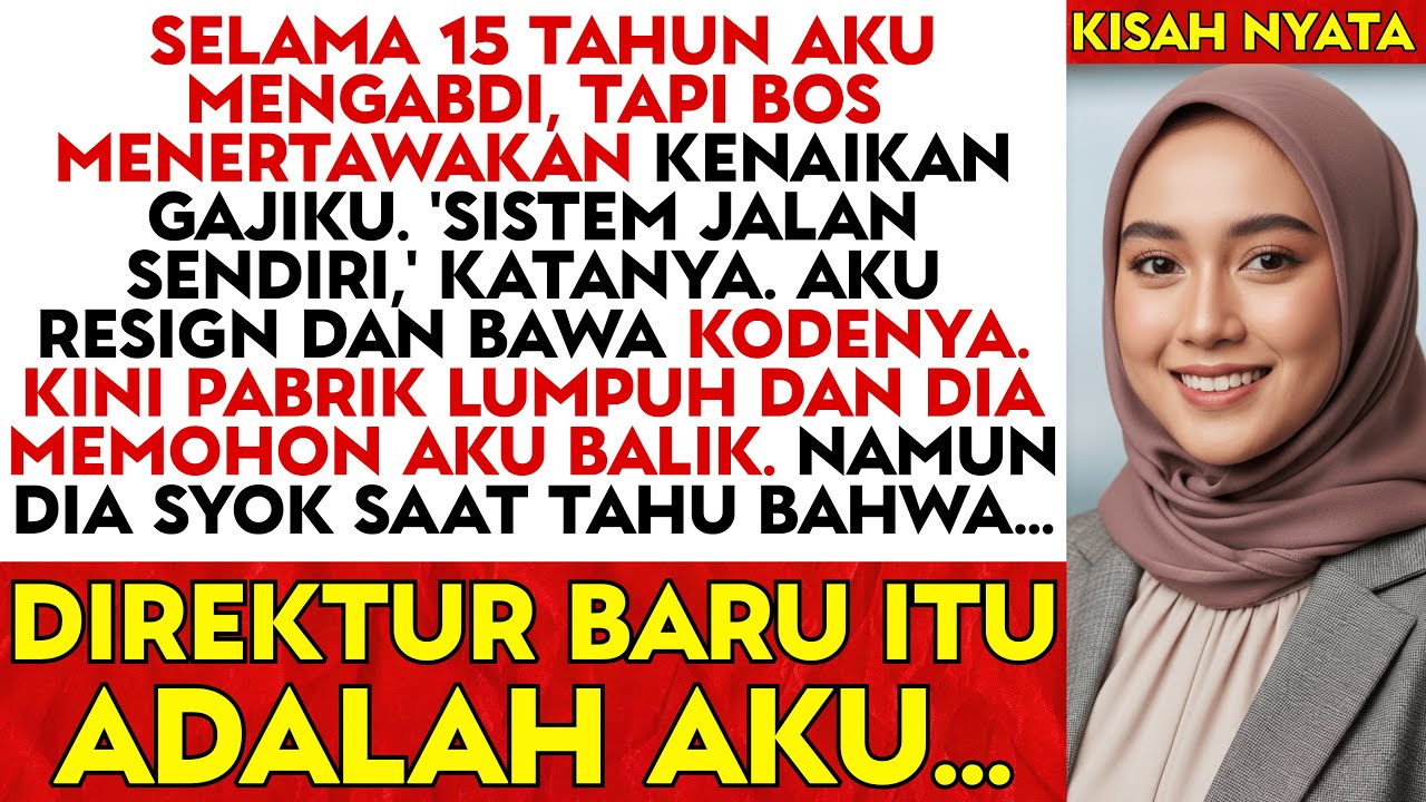 Bos Tertawa Saat Aku Minta Naik Gaji 11%. Kini Aku Jadi DIREKTUR Gaji Rp190 Juta Di Saingannya...