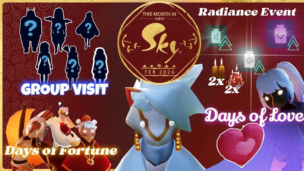 Sky February All Upcoming Event Timeline - Sky CotL