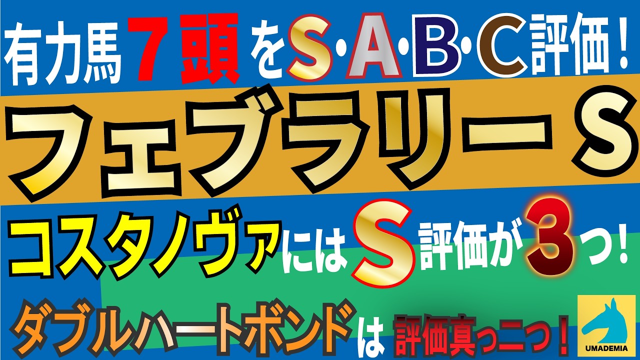 【2026フェブラリーステークス】UMADEMIAガイド陣4人が有力馬を徹底ジャッジ！コスタノヴァ、ダブルハートボンドの評価は？