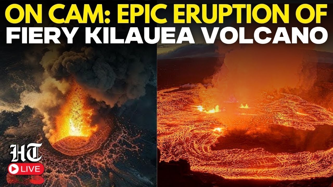 Hawaii Volcano LIVE: Kilauea Volcano Erupts Again, Lava Fountains Soars Into Sky | Volcanic Eruption