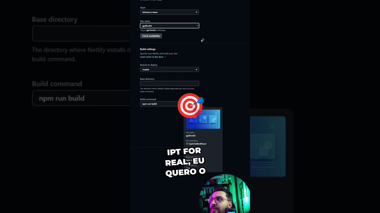 Deploy R&aacute;pido: Sua App online na Netlify em Minutos