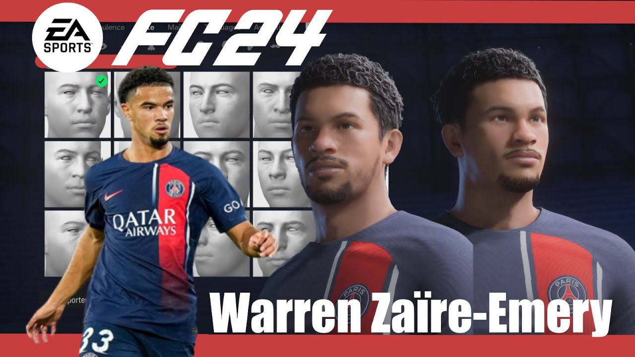 EA FC 24 - Create Warren Zaïre-Emery Pro Clubs (Face Creation)