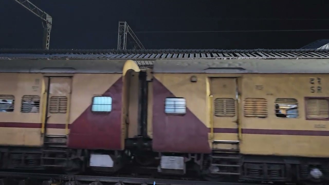 Train leaving platform