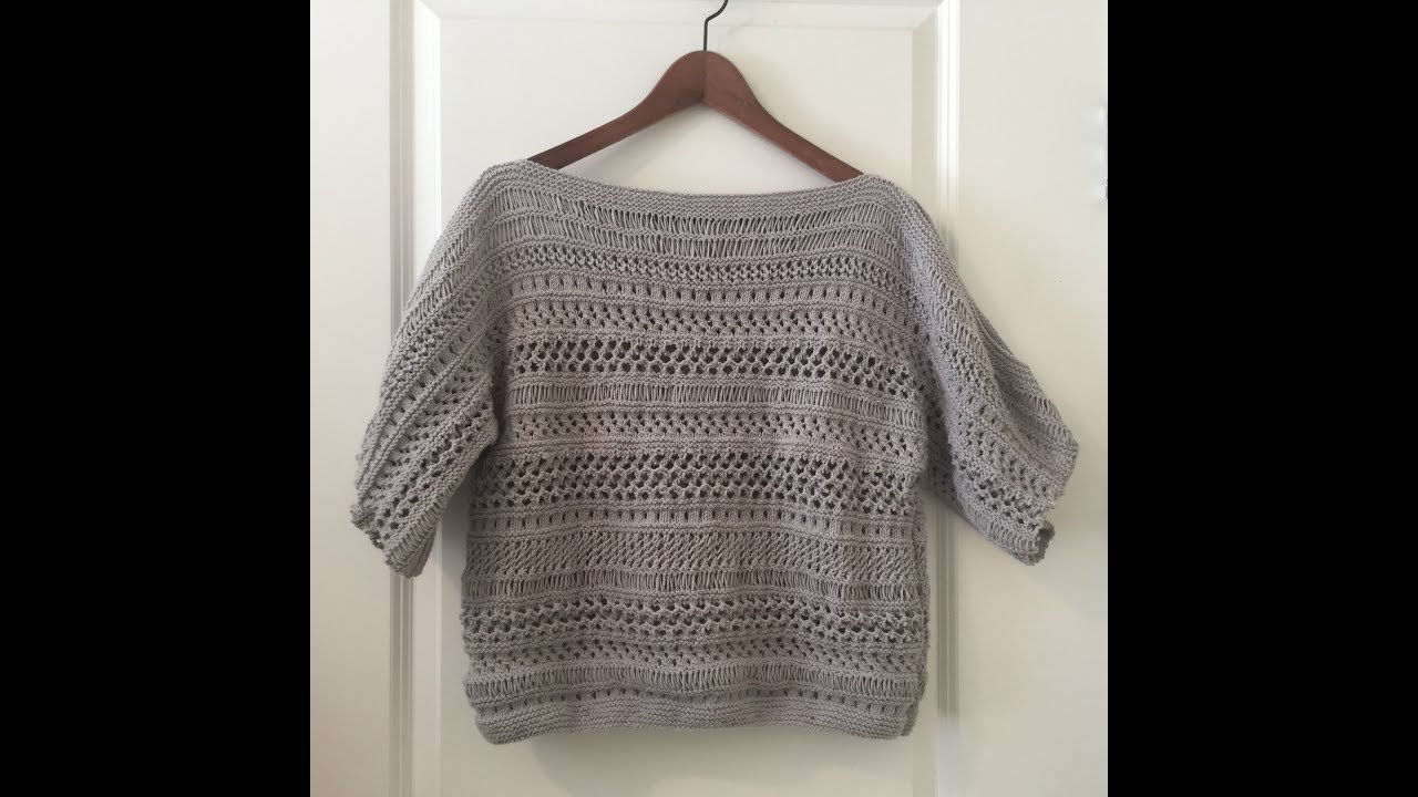 DIY KNIT Summer Lace Top Tutorial