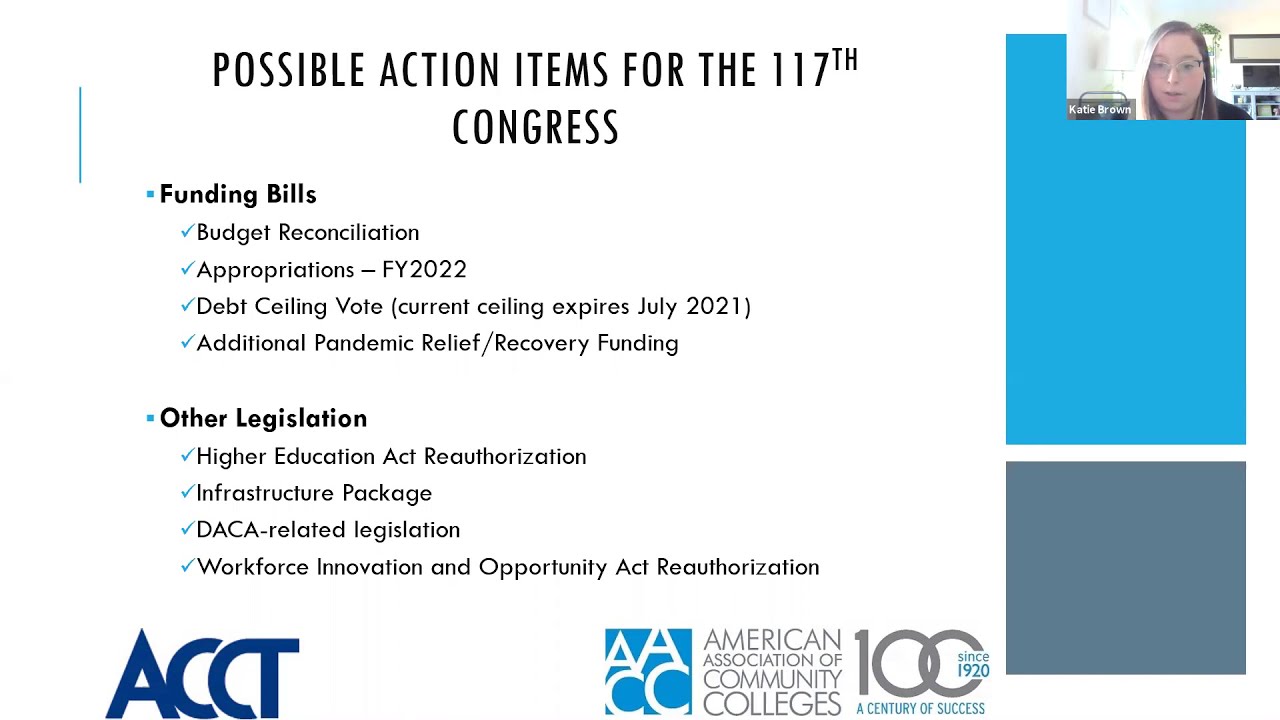 Overview of the 2021-2022 Community College Legislative Agenda
