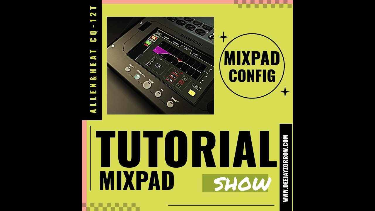 ALLEN & HEATH CQ12 LAPTOP MIXPAD CONFIGURACION