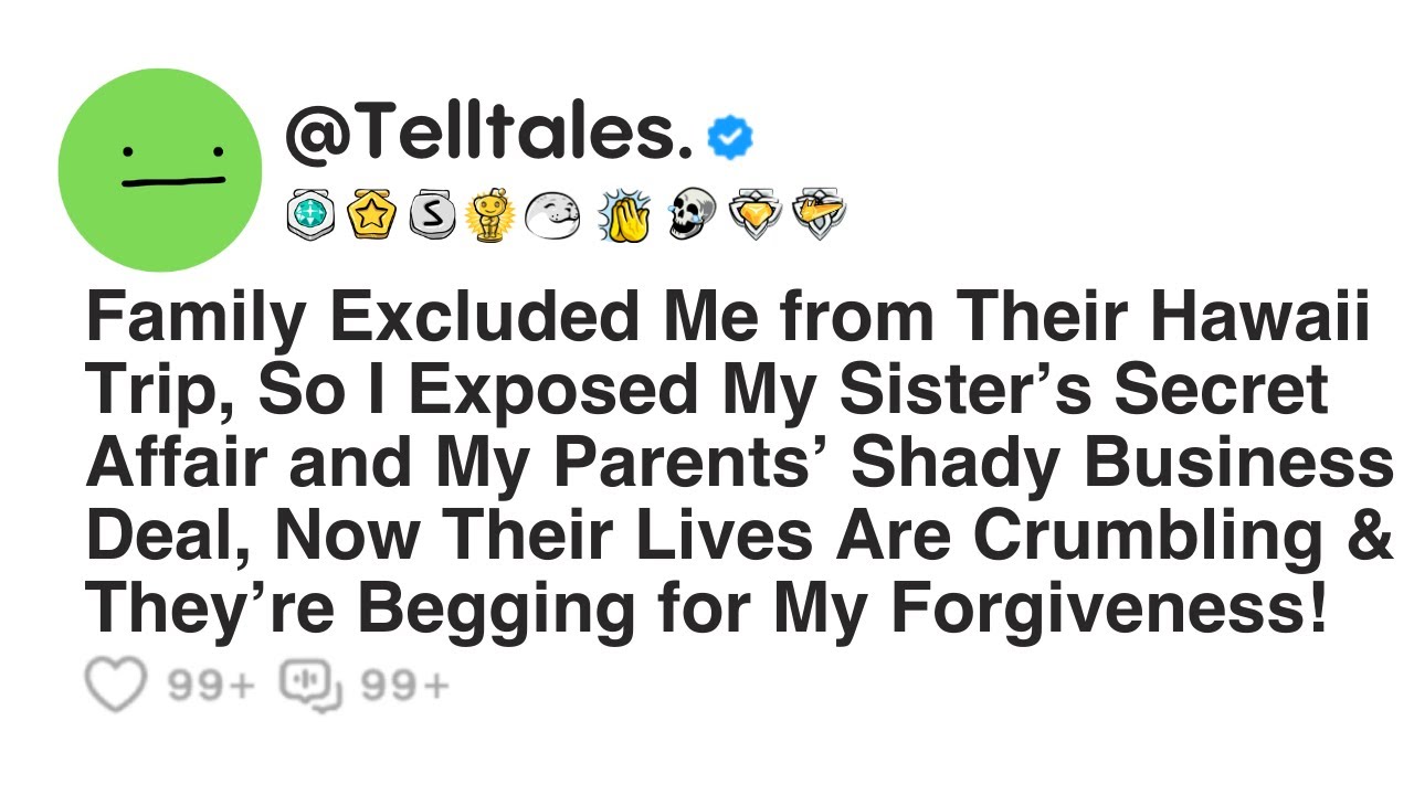 Family Excluded Me from Their Hawaii Trip, So I Exposed My Sister’s Secret Affair and My Parents’...