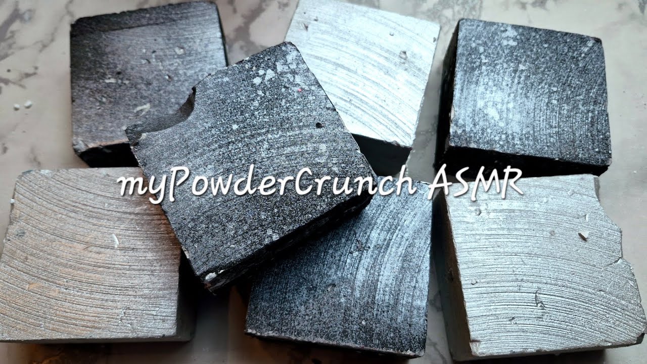 Dyed Fresh Gym Chalk Blocks • ASMR • Powderplay • Oddly Satisfying • Crunchy Crispy Crush • Relax