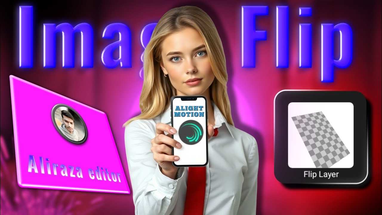 How to use  flip layer effect in Alight motion