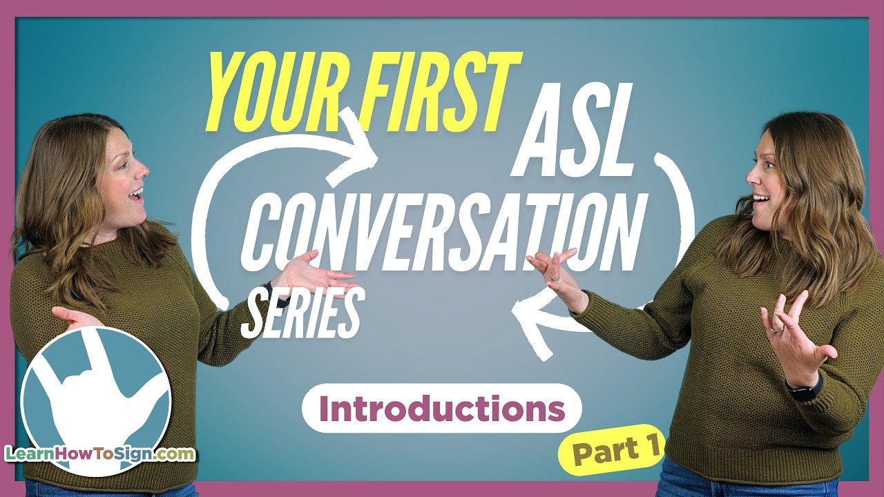 Your First ASL Conversation | Part 1 | Introductions, Questions and Responses