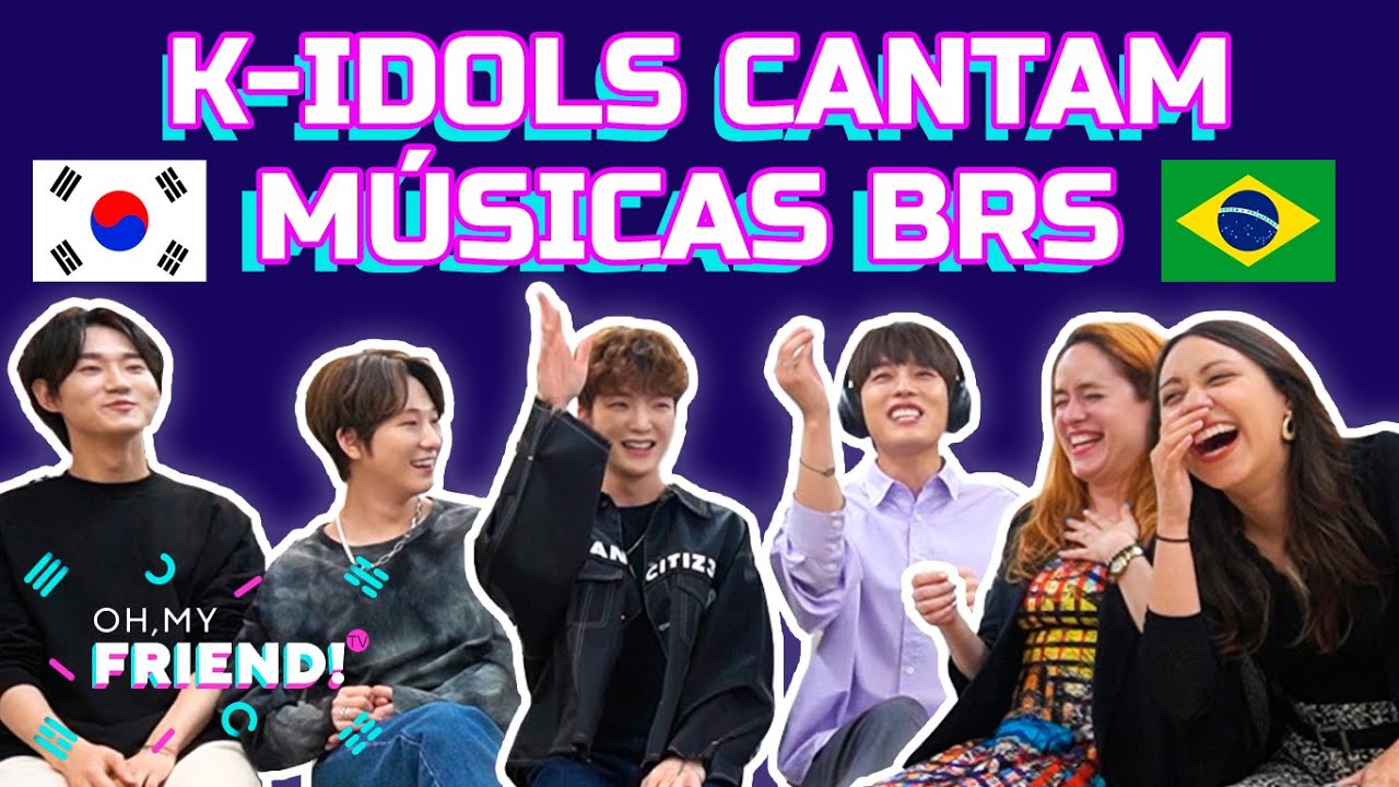 ÍDOLOS COREANOS CANTANDO EM PORTUGUÊS ft. @W24hours_band