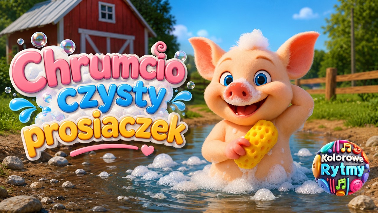 Chrumcio czysty prosiaczek - piosenki dla dzieci - KOLOROWE RYTMY
