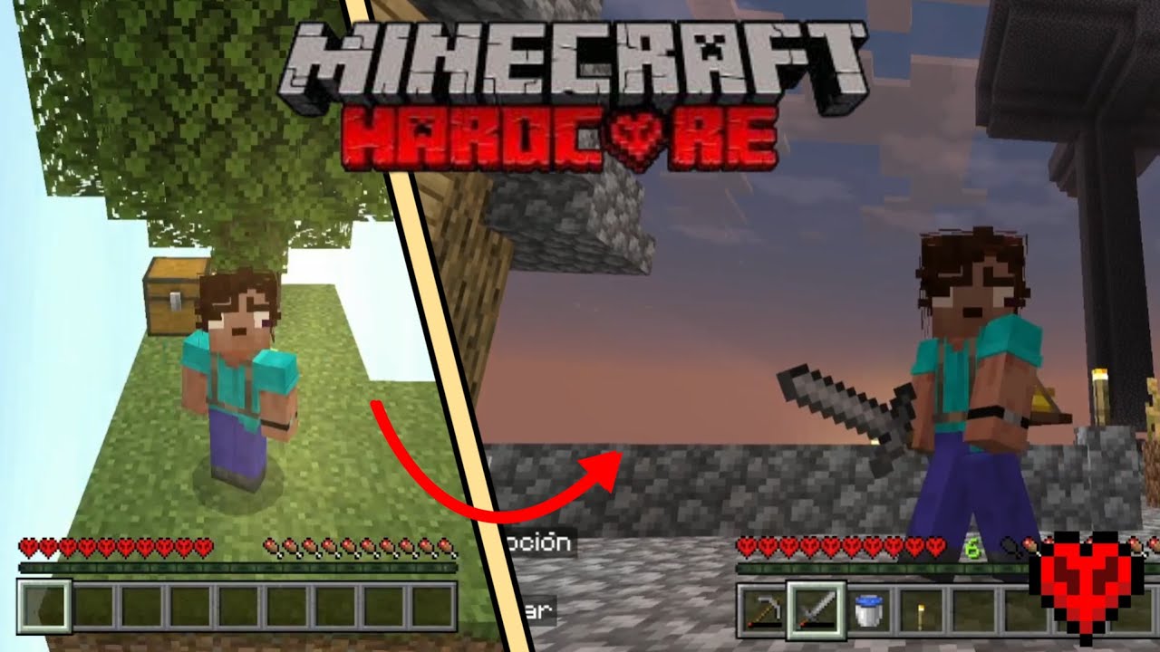 SOBREVIVÍ en un Skyblock de MINECRAFT Hardcore