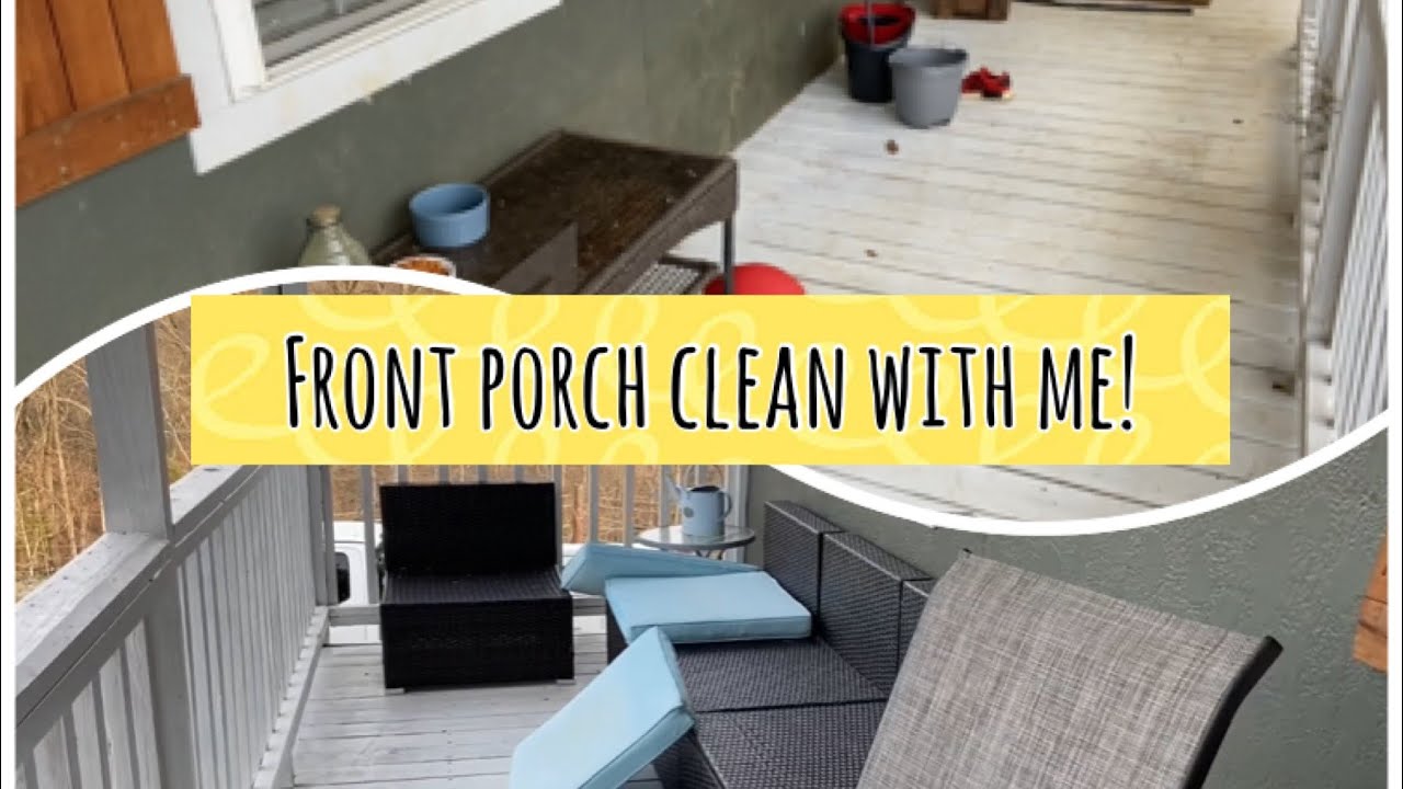 **Clean with me** Front Porch Clean with Me!!! Cleaning Motivation