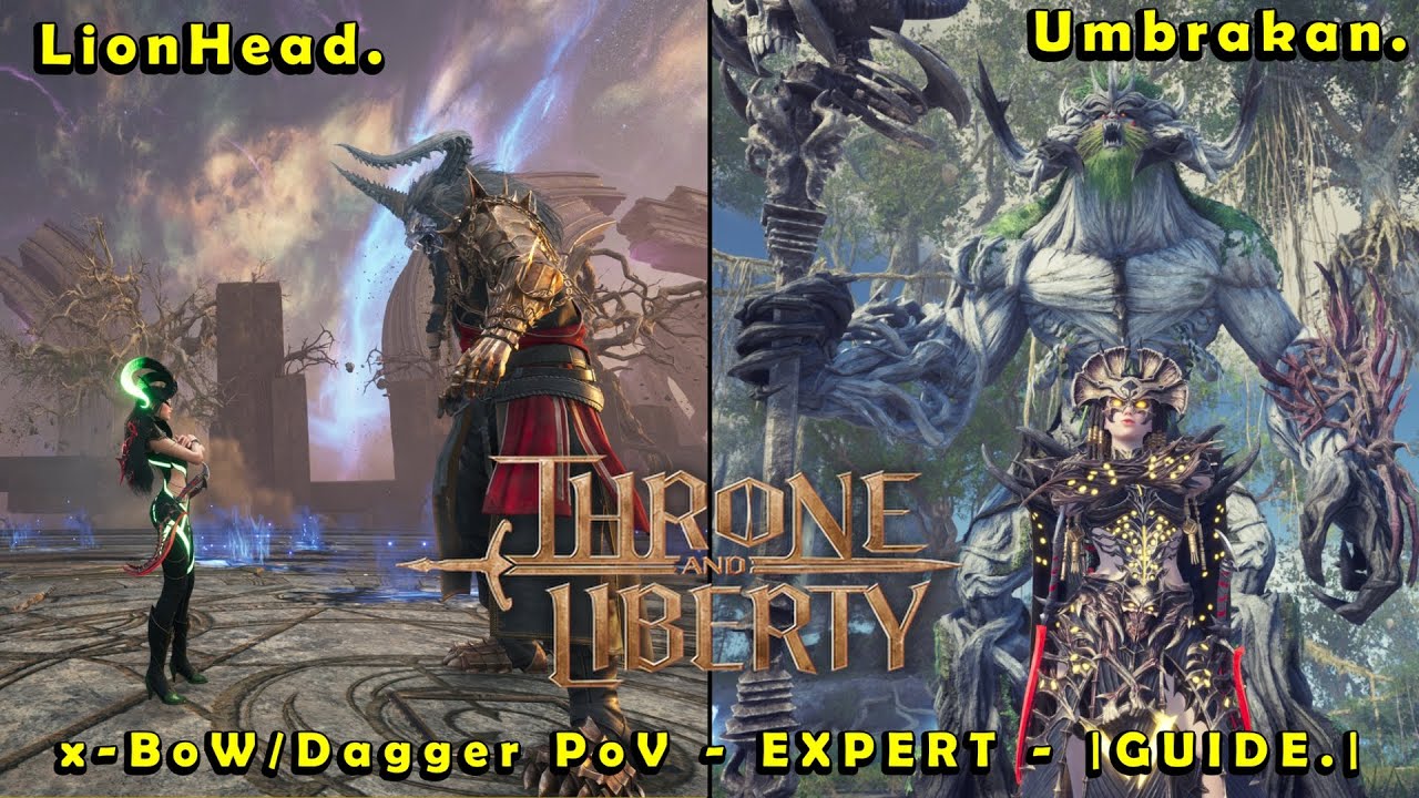 Throne and Liberty Solo Dungeon Guide KR | Lionhead and Umbrakan  - Tier 5.  x-Bow/Dagger PoV |