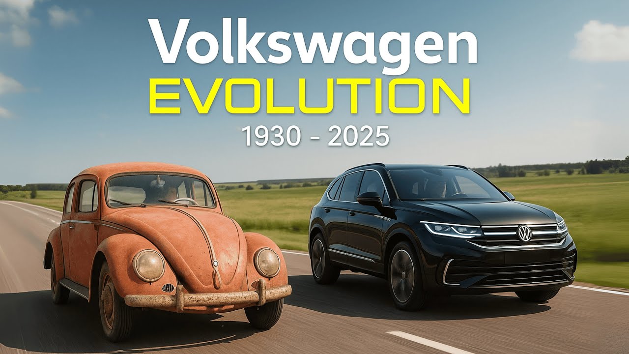 VOLKSWAGEN CAR EVOLUTION (1938 – 2025) | From Beetle to Trinity Concept