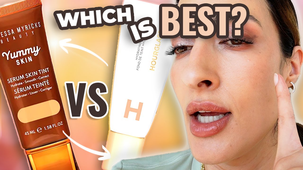 $49 Hourglass Skin Tint WORTH IT? Side-by-Side Wear Test w/ Danessa Myricks Yummy Skin Tint!