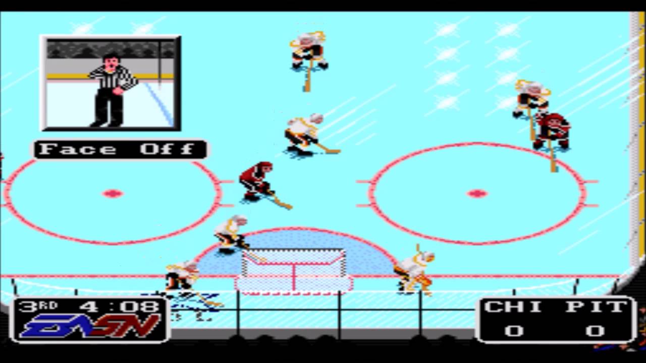 NHLPA Hockey '93 SNES Gameplay HD