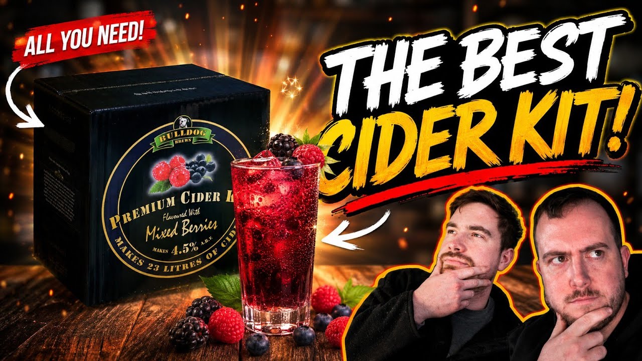 THE BEST HOMEBREW CIDER KIT? | BULLDOG CIDER | MIXED BERRY | HOMEBREW EXTRACT CIDER | REVIEW