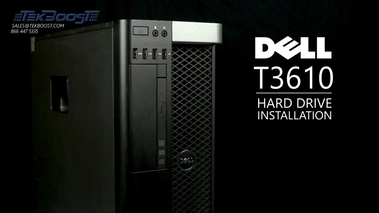 Dell T3610 Workstation Hard Drive Installation