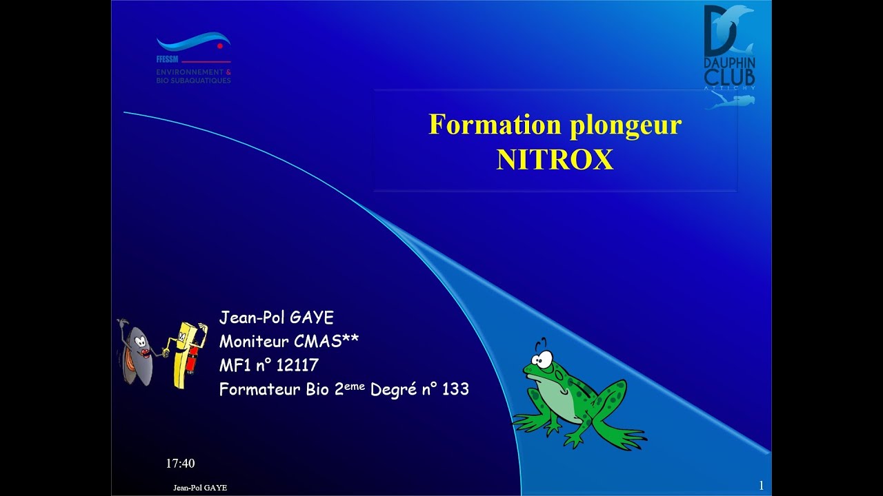 Formation plongeur NITROX