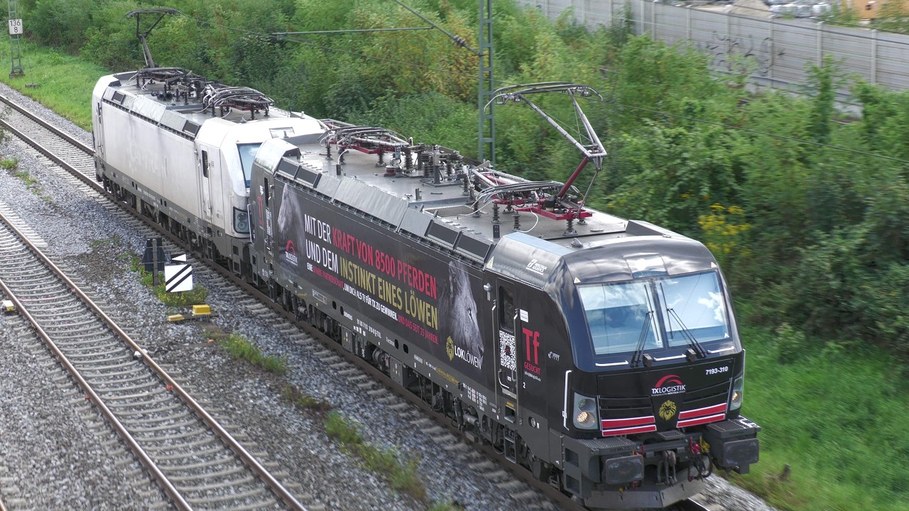 UNCUT 6 Trains in 6 Minutes east of Regensburg Central Station