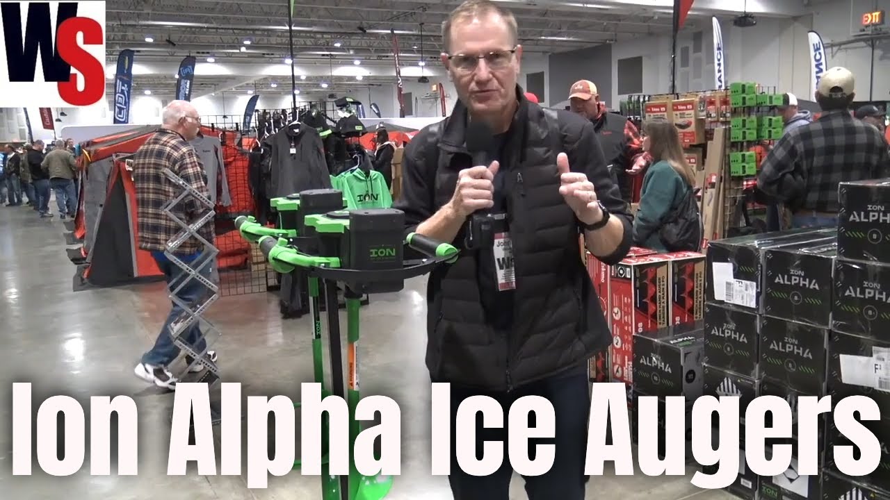 Drill Ice Faster With The Ion Alpha Ice Auger Third Generation 40v Battery Powered Ice Auger