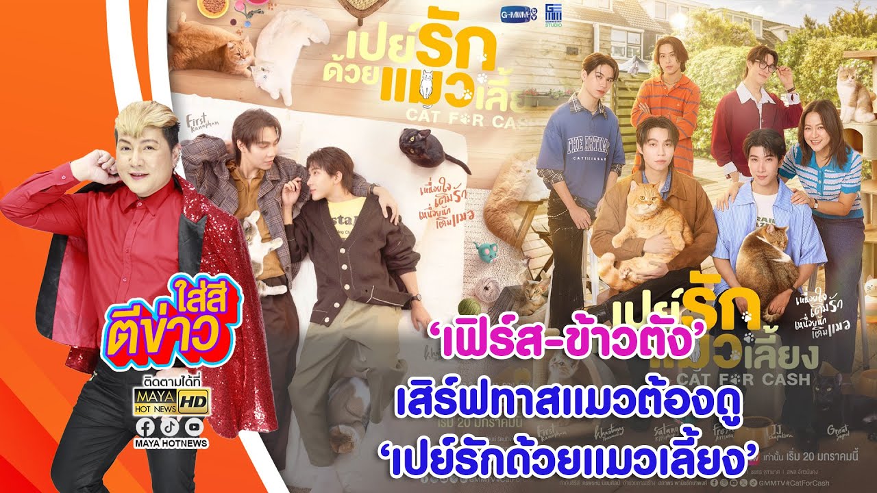 “เฟิร์ส-ข้าวตัง” เสิร์ฟทาสแมวต้องดู “เปย์รักด้วยแมวเลี้ยง” I ใส่สีตีข่าว