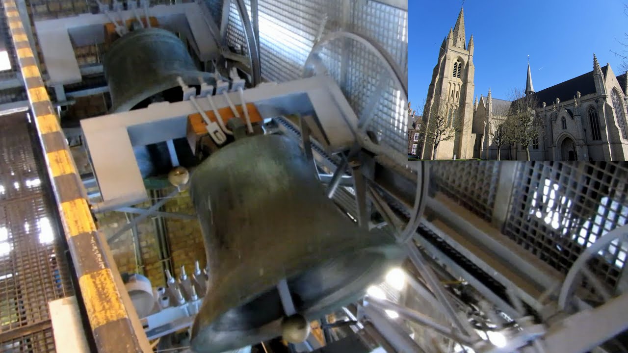 Nieuwpoort, Onze-Lieve-Vrouwekerk (3/5) deelgelui + uurmelodie beiaard.