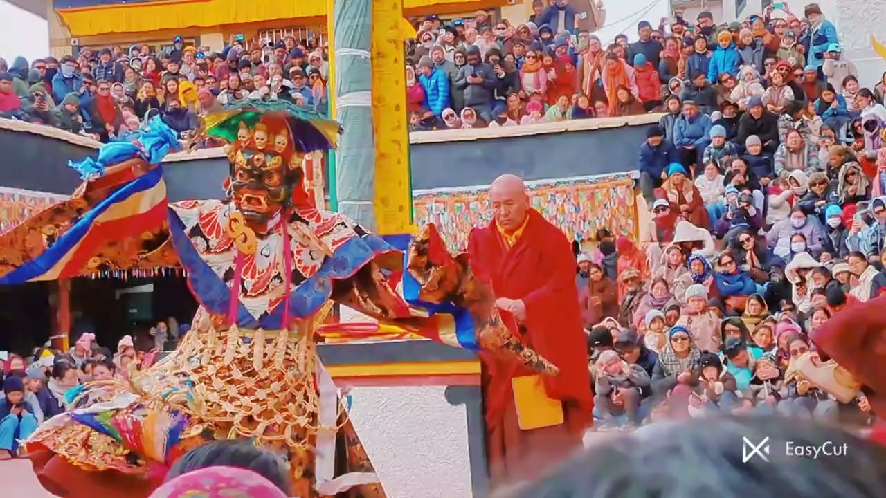 Palden lhamo mask  dance on spituk gustor.