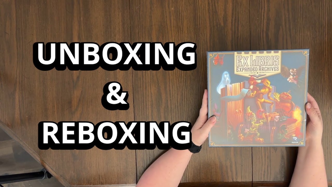 Ex Libris: Expanded Archives Expansion -  Board Game Unboxing & Reboxing - What's in the Box?