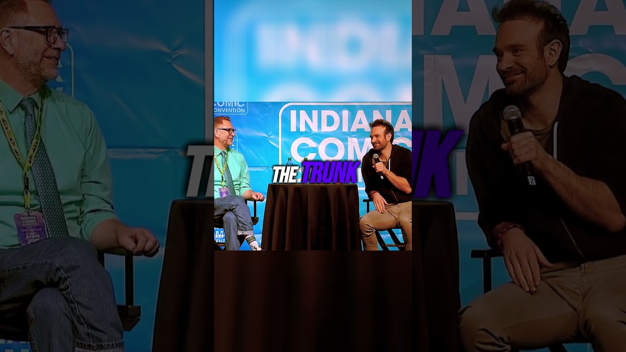 Understanding British humor with Charlie Cox #indianacomicconvention #charliecox #daredevil