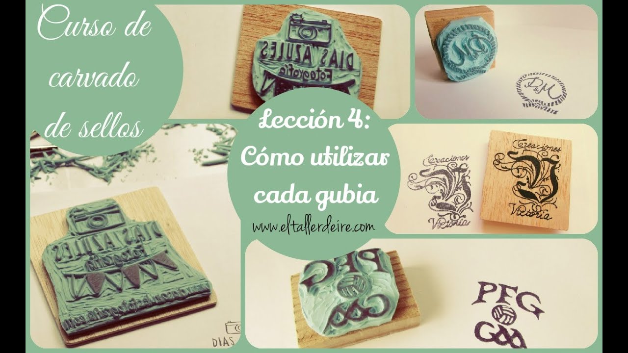CURSO DE CARVADO DE SELLOS - LECCIÓN 4: Cómo utilizar cada gubia