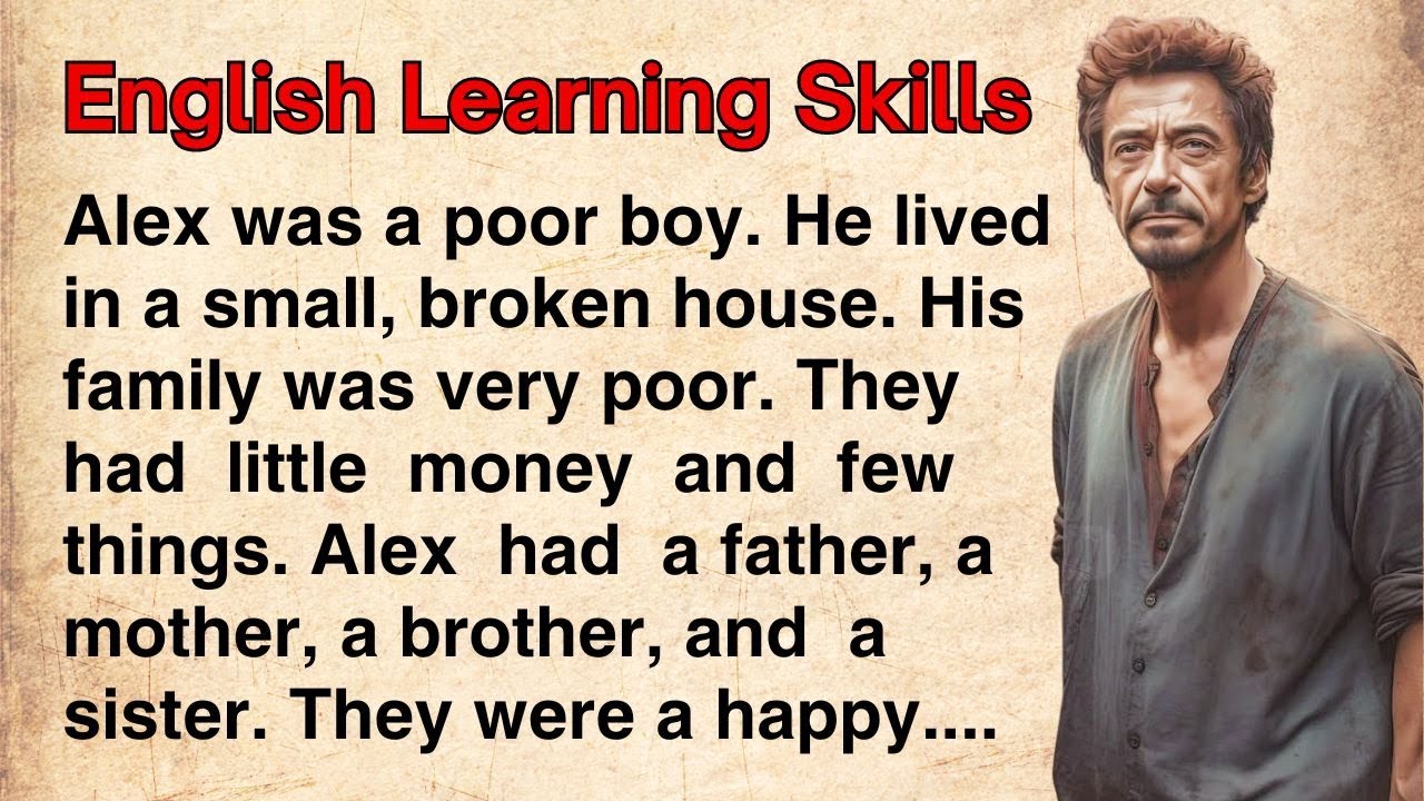 Poor Boy Success Story | How to Improve Your English | Level 1 | Grade reader | English Stories