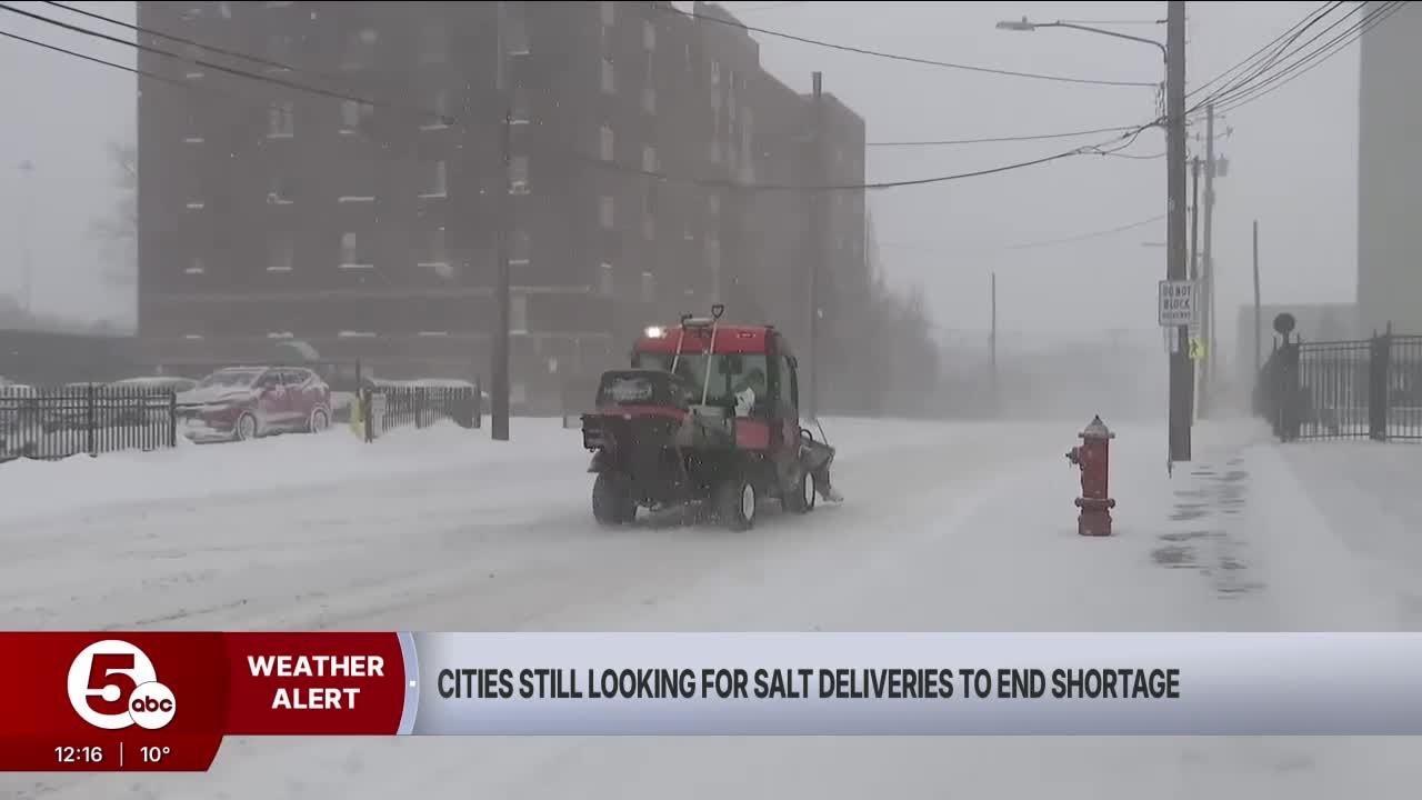 Cities still looking for salt deliveries to end shortage