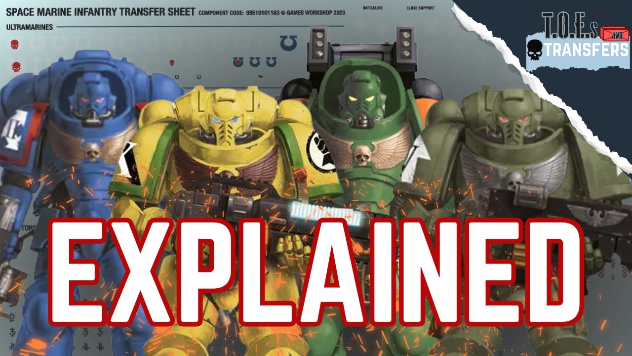 Explaining EVERY Space Marine Symbol! - Codex Compliant T.O.E.s and Transfers