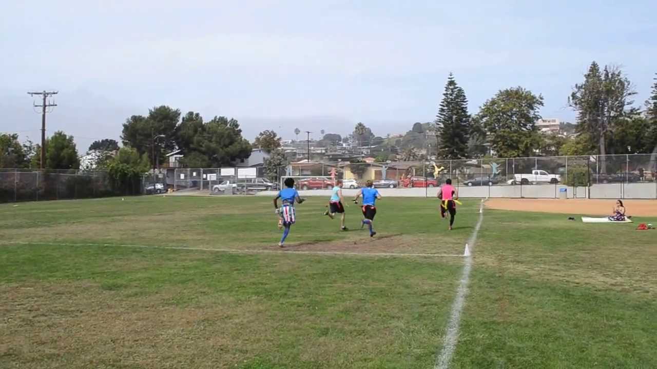 [CEC] Fall 2013 Championship: HB option toss from Kevin to Justin for 75yd touchdown