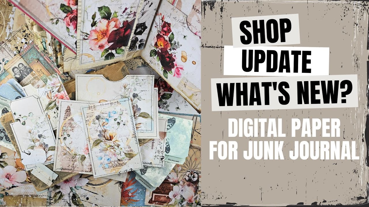 SHOP UPDATE! What's new on Etsy?  How to use digital paper? Suggestions for matching colors!