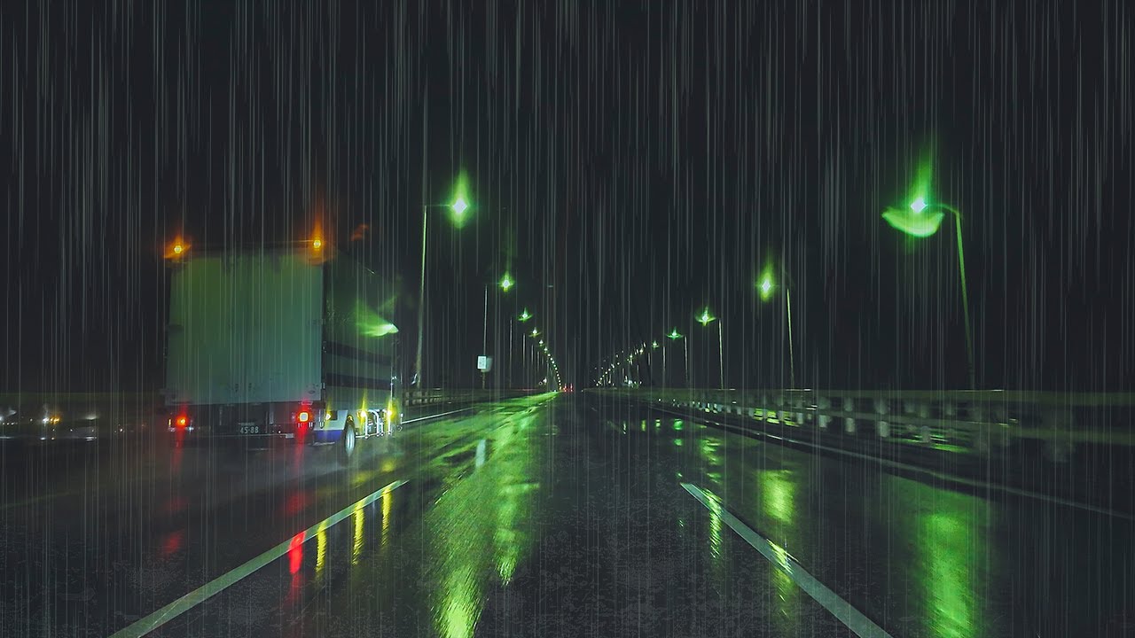 ☔️Driving in the Rain on Tokyo Highway 😴 for #Sleep #Work #Study