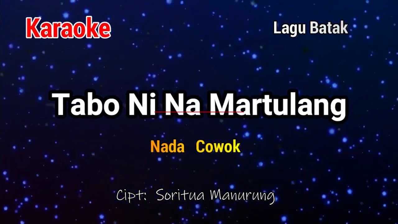 ТАБО НИ НАМАРТОЛАН [Мужской голос]