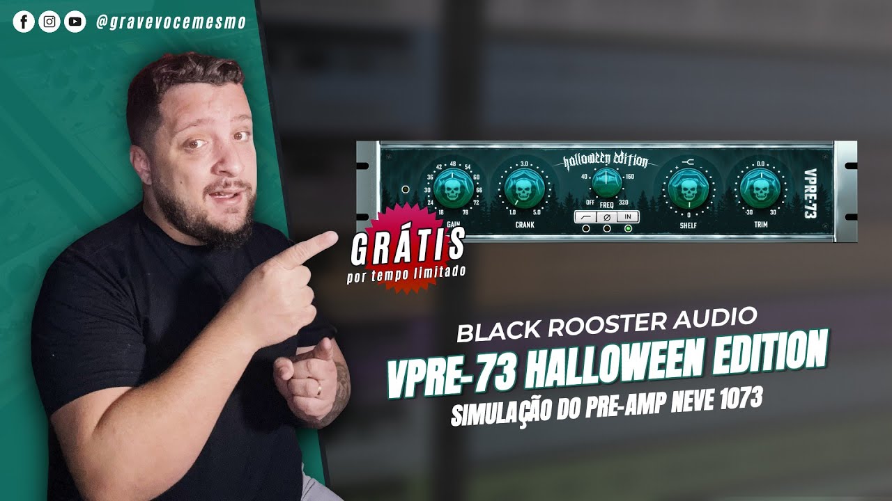 🚨Black Rooster Audio VPRE-73 Halloween Edition GRÁTIS POR TEMPO LIMITADO