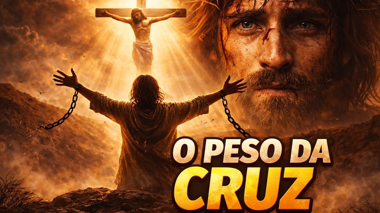O Peso da Cruz Jesus me Libertou. (Ouça Agora) Música Gospel #shorts #jesus 