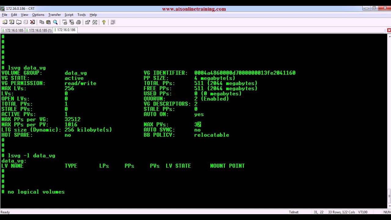 chvg command