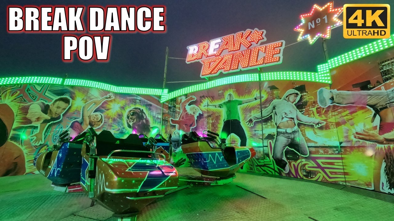 Break Dance POV (4K 60FPS), South Pier Sobema Spinning Ride | Non-Copyright