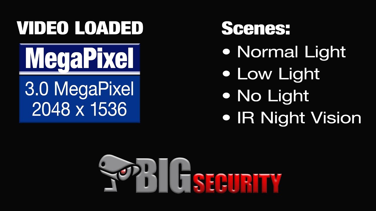Security Camera Sample Video - 3.0 Megapixel CMOS 2048 x 1536