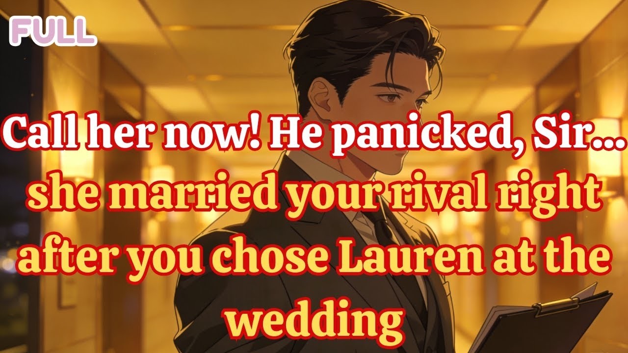 Call her now! He panicked, Sir, she married your rival right after you chose Lauren at the wedding