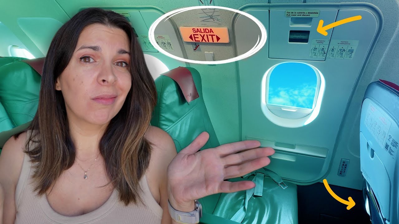 El MEJOR o PEOR asiento?? Fila de salida de emergencia del avión