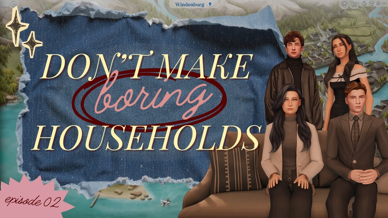 creating households I actually want to play with ✨| my first family in my sims 4 rotational save